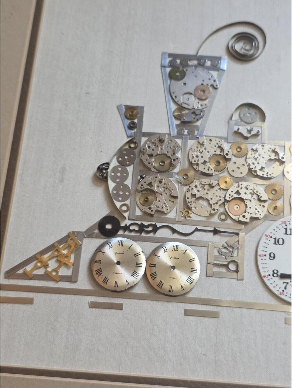 GIRARDS WATCH PICTURES Steam Engine made out of watch parts - Picture 7 of 7